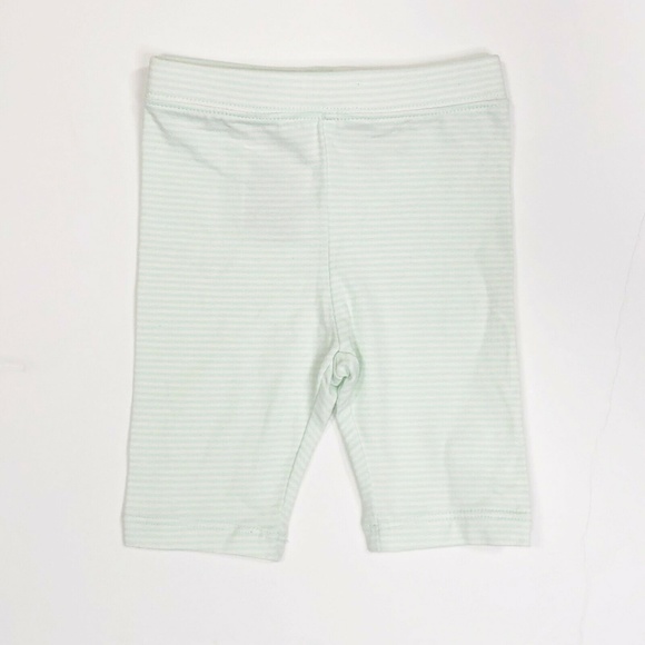 NWT Baby Gap 100% Cotton Mint Striped Capris 12-18 - Picture 2 of 5